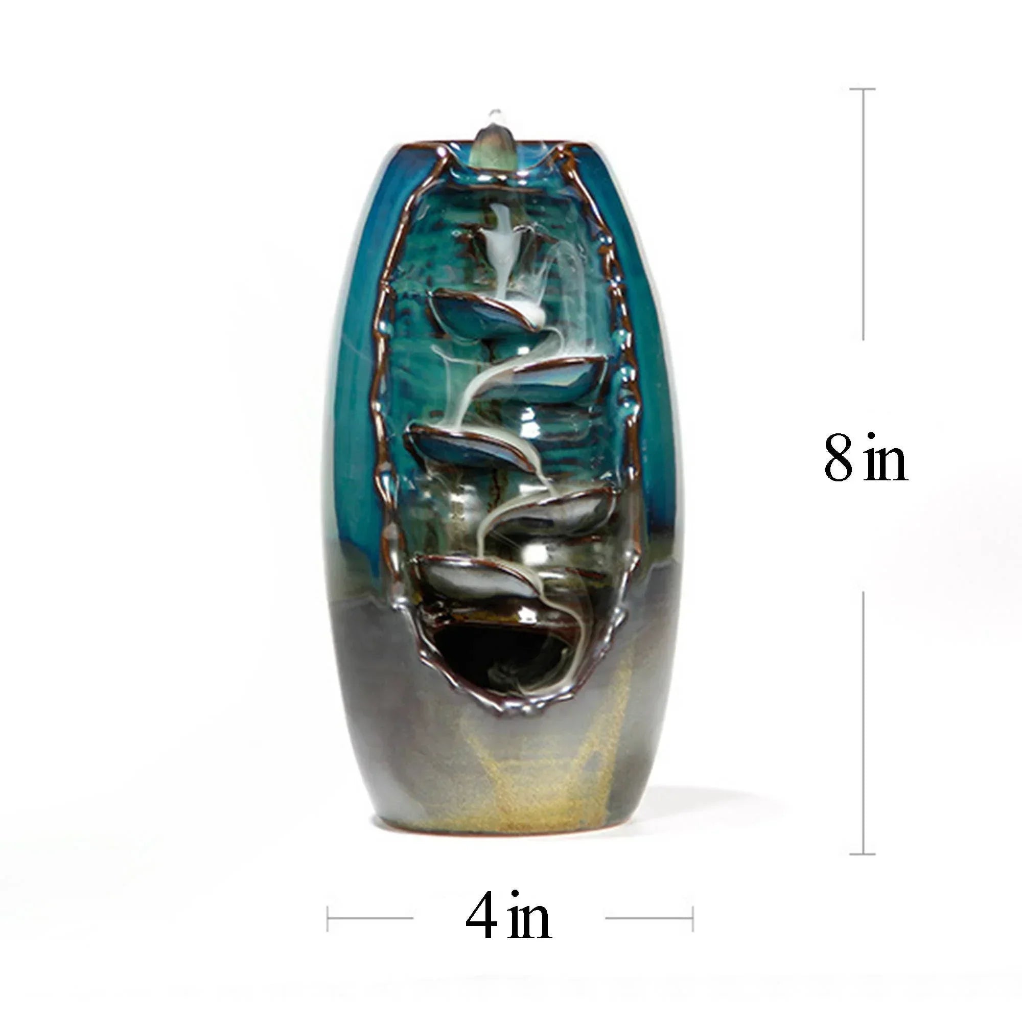 Ceramic Backflow Burner: Serpent Falls