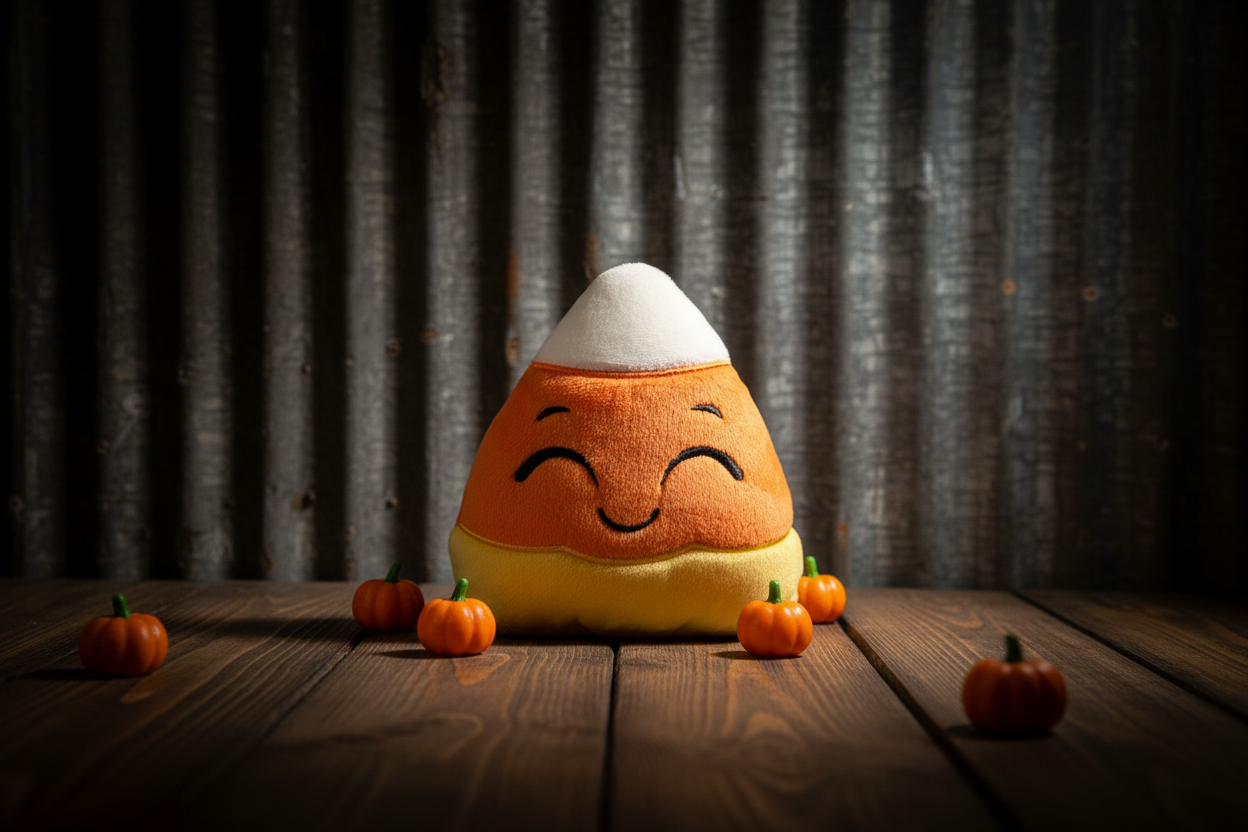 Candy Corn Plush 5x6 by Suki B’s Creations