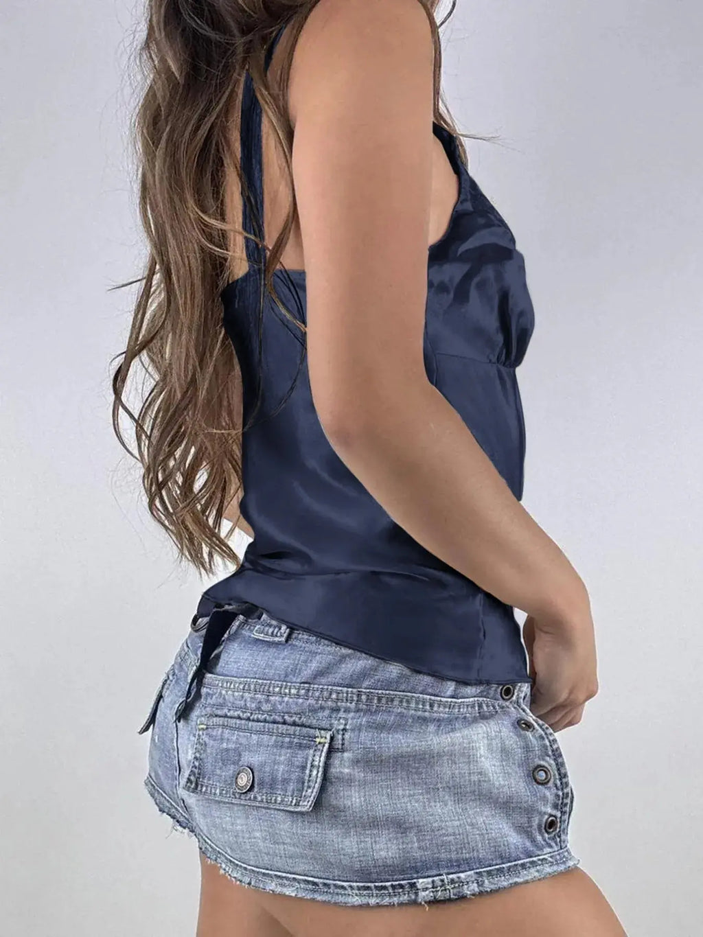 Lace Trim V-Neck Camisole Tank Top