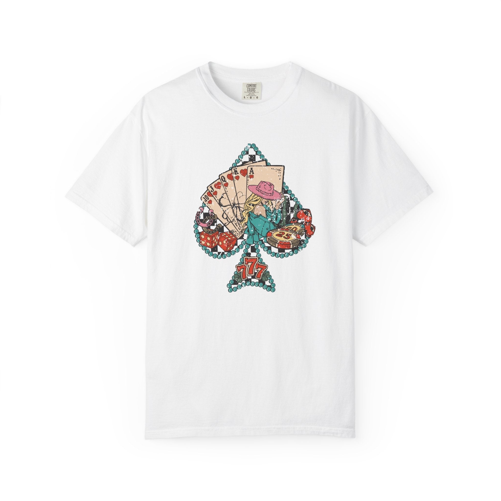 Ace of Spades Floral Card Tee