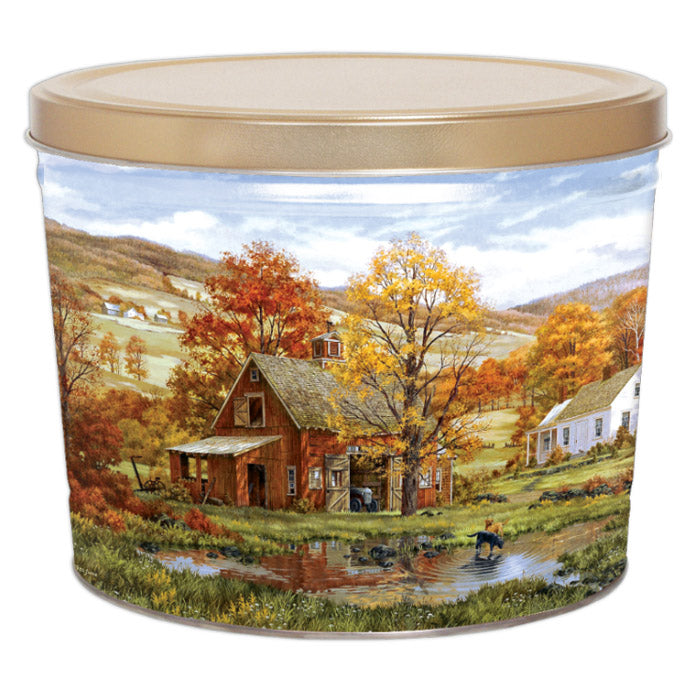 2 Gallon - Autumn Leaves 🍁 - Gourmet Popcorn Tin