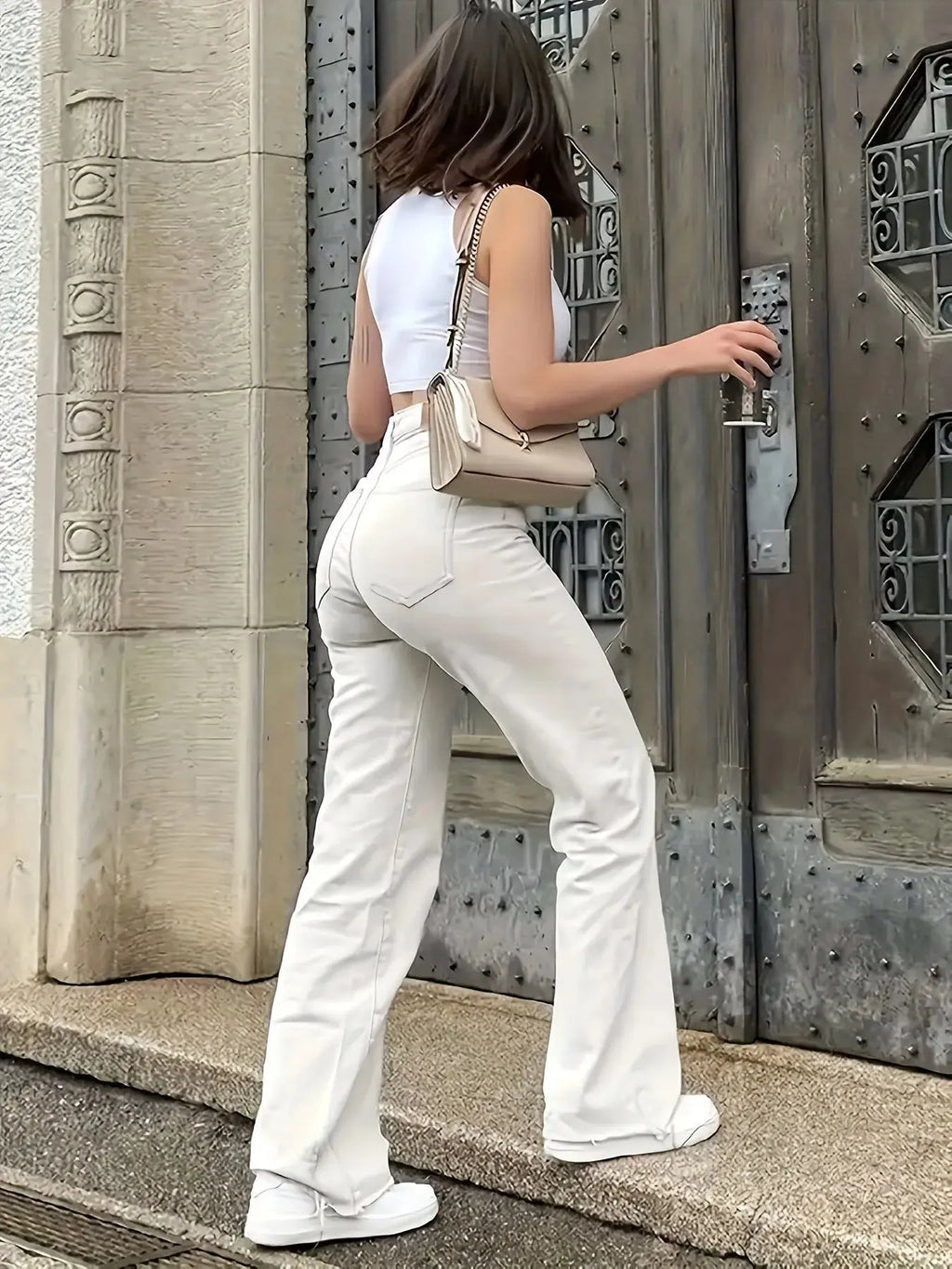 High Waisted Wide Leg Jeans