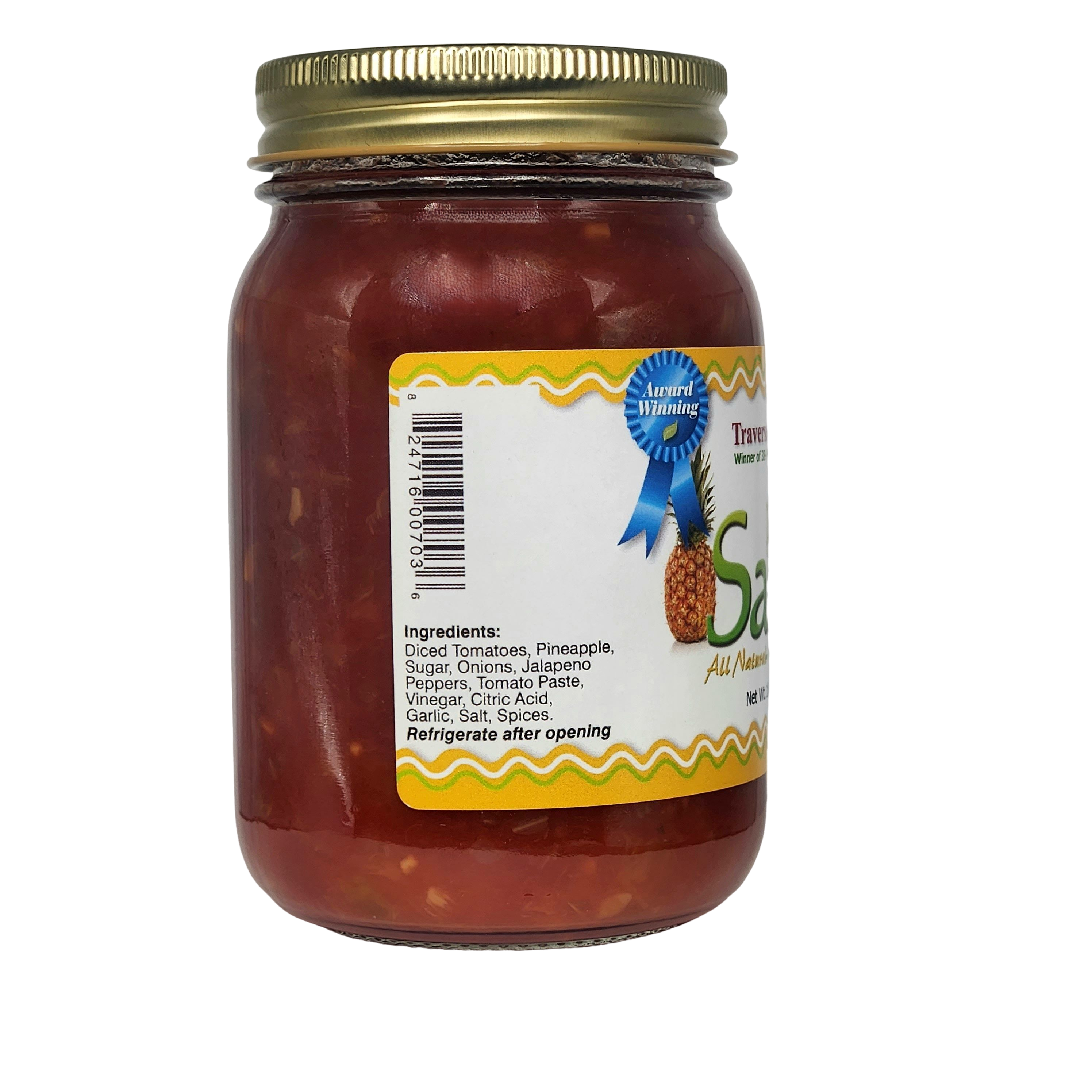 Pineapple Salsa - Medium, 16 oz