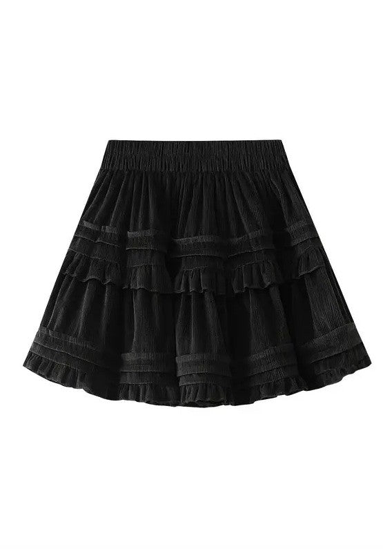 Miss Sparkling | Ruffle Mini Skirt