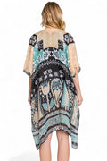 Folk Art Boho Kimono Cardigan