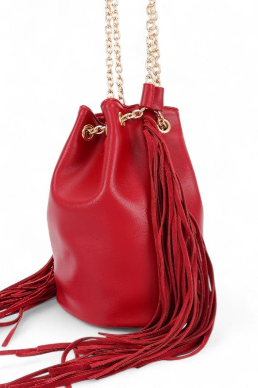 The Canyon Fringe Bucket Bag