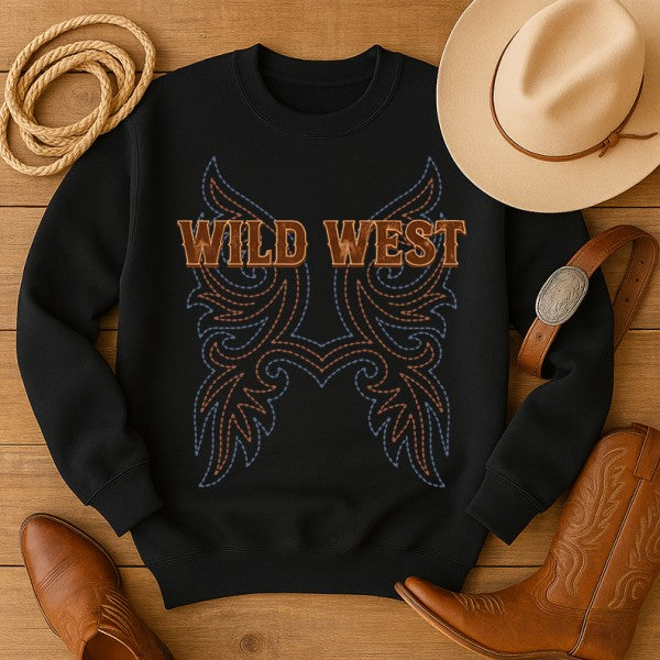 Wild West Western Graphic Sweatshirt