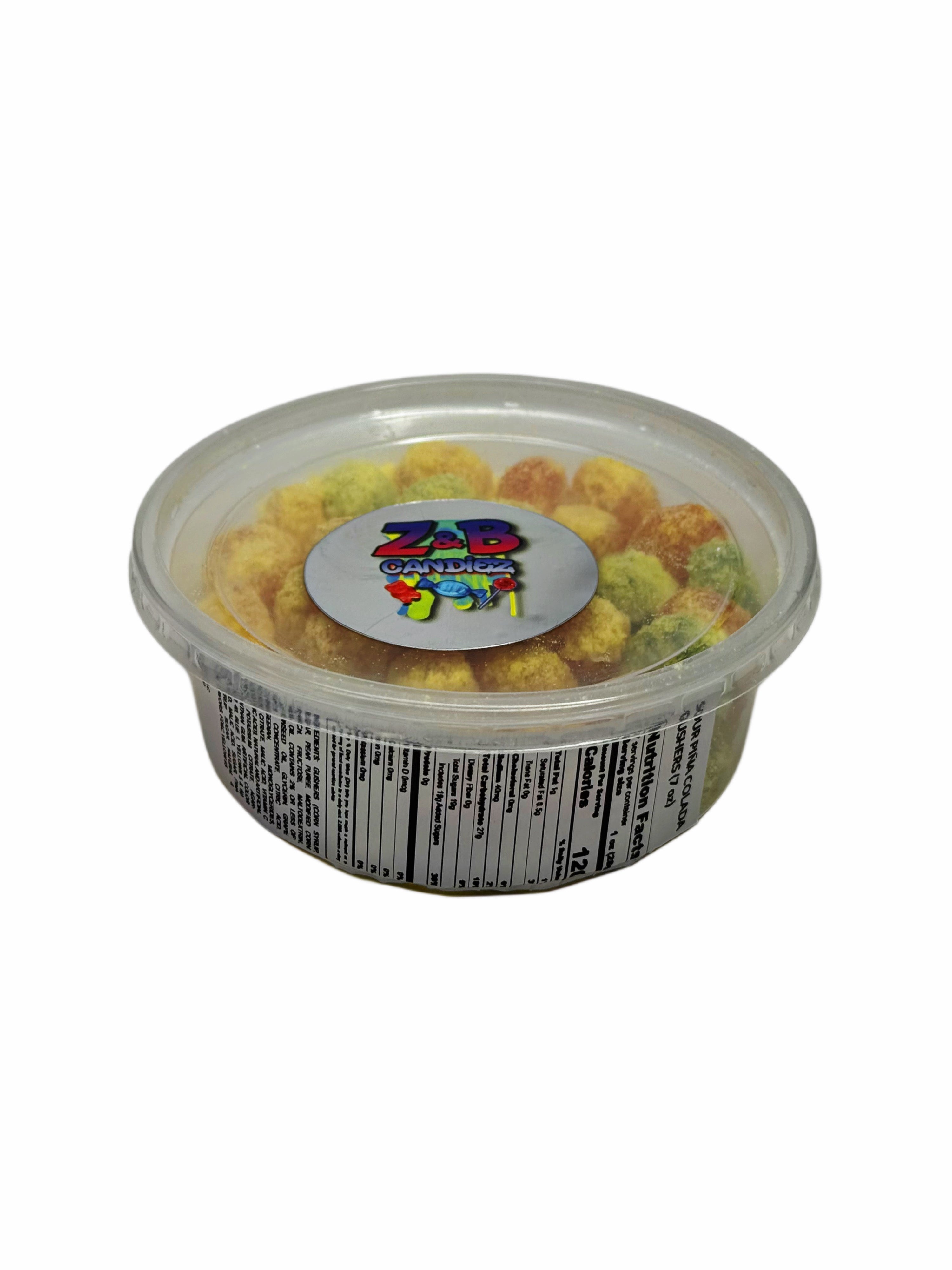 PIÑA COLADA GUSHERS (sweet or sour) (3 sizes)