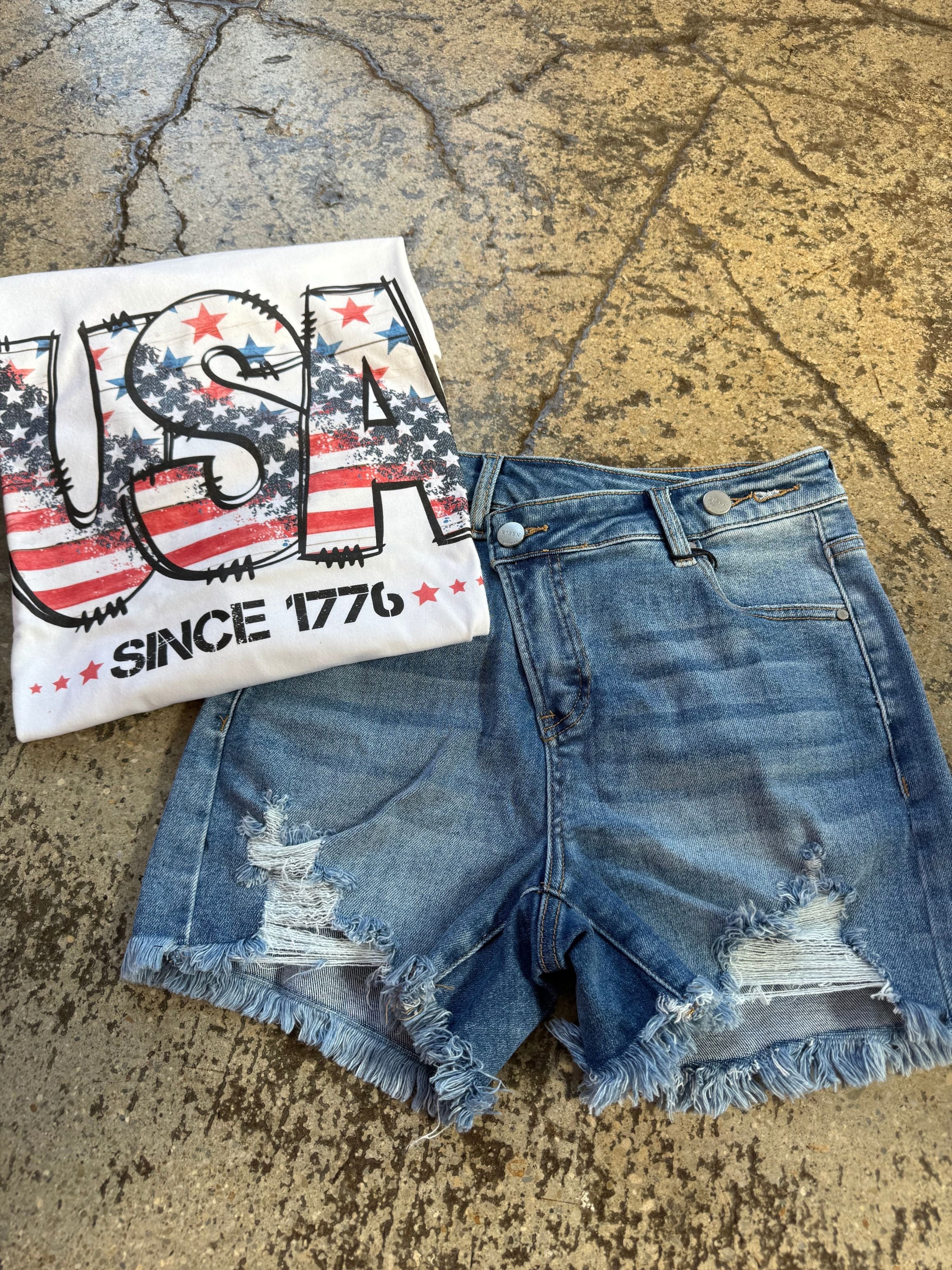 All American Shorts Bundle (1 Risen Short + 1 Graphic Tee)
