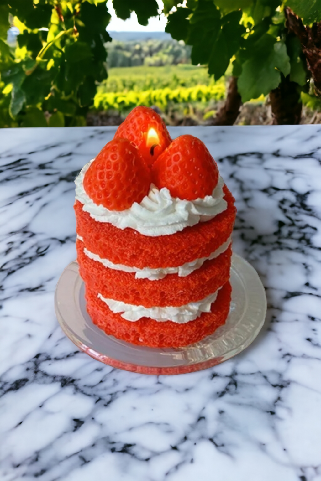 3-layer Strawberry Pound Cake Candle