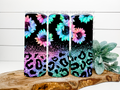 Sunflower & Leopard Stainless Steel Tumbler