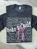 Note To Self || Pink Bow || White || Sweatshirt Or Hoodie
