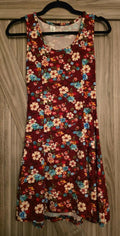 Maroon Floral Dress