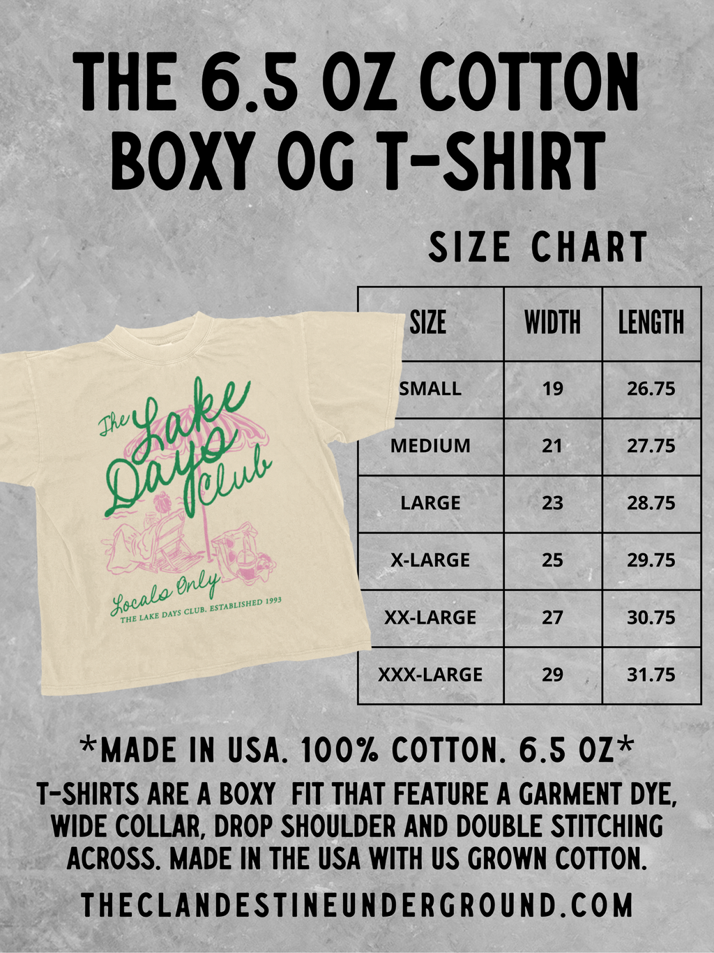 Underground Original Design: Left My Heart in Texas Boxy Cotton TShirt