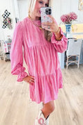 Nashville Cutie Pink Velvet Dress