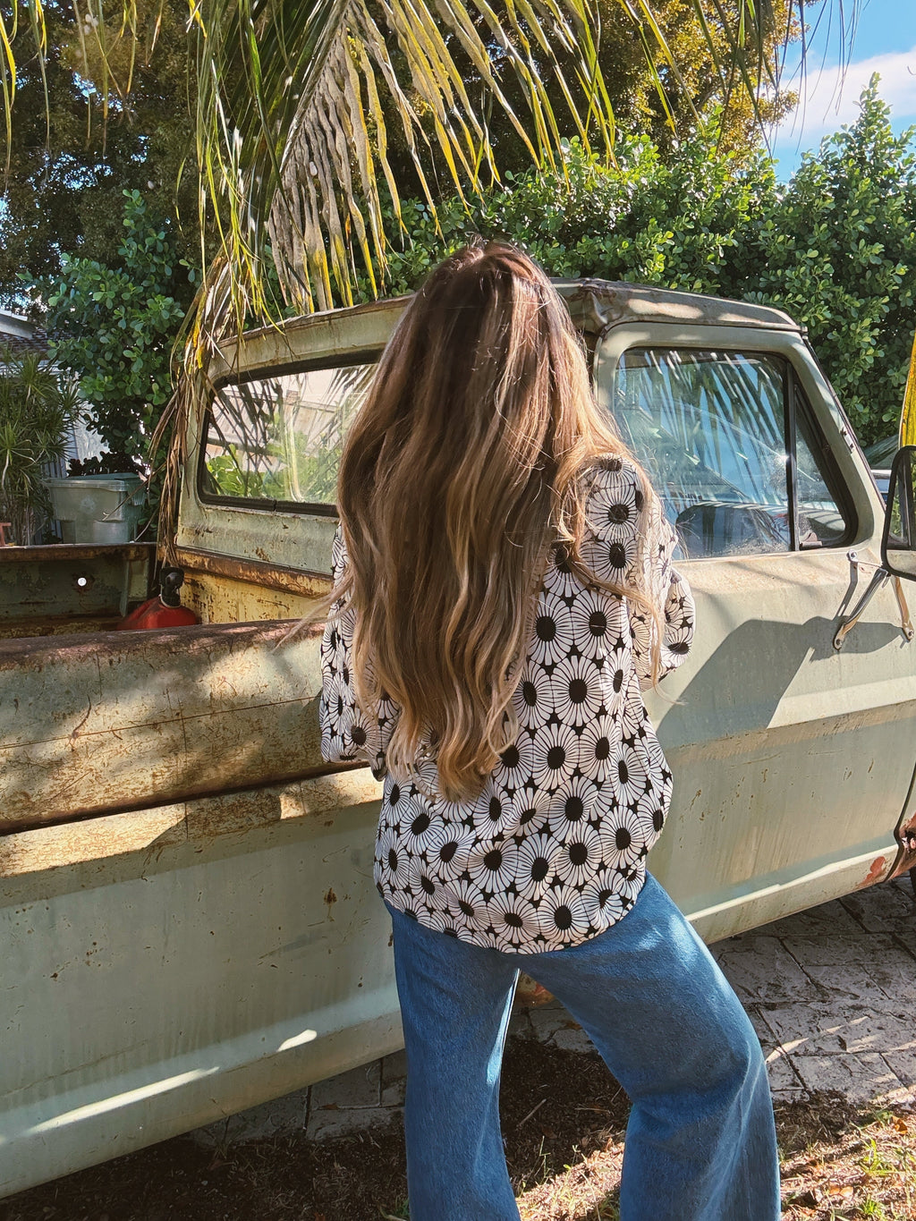 White Wedding Retro Floral Button Up Blouse PREORDER MAY/JUNE 2026