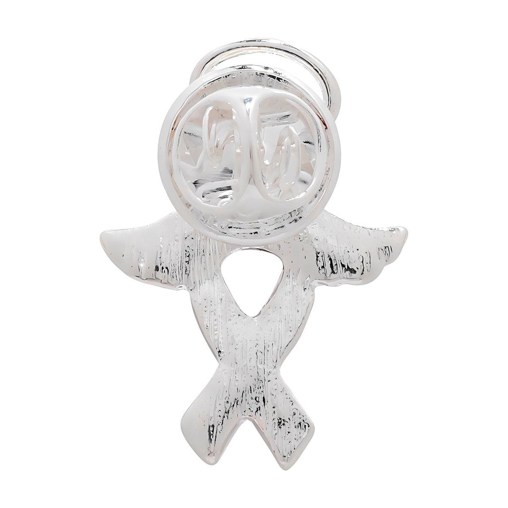 Angel Pink & Blue Ribbon Pins