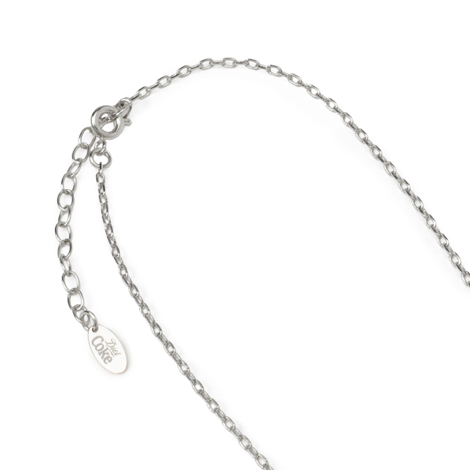 Diet Coke Tab Silver Necklace