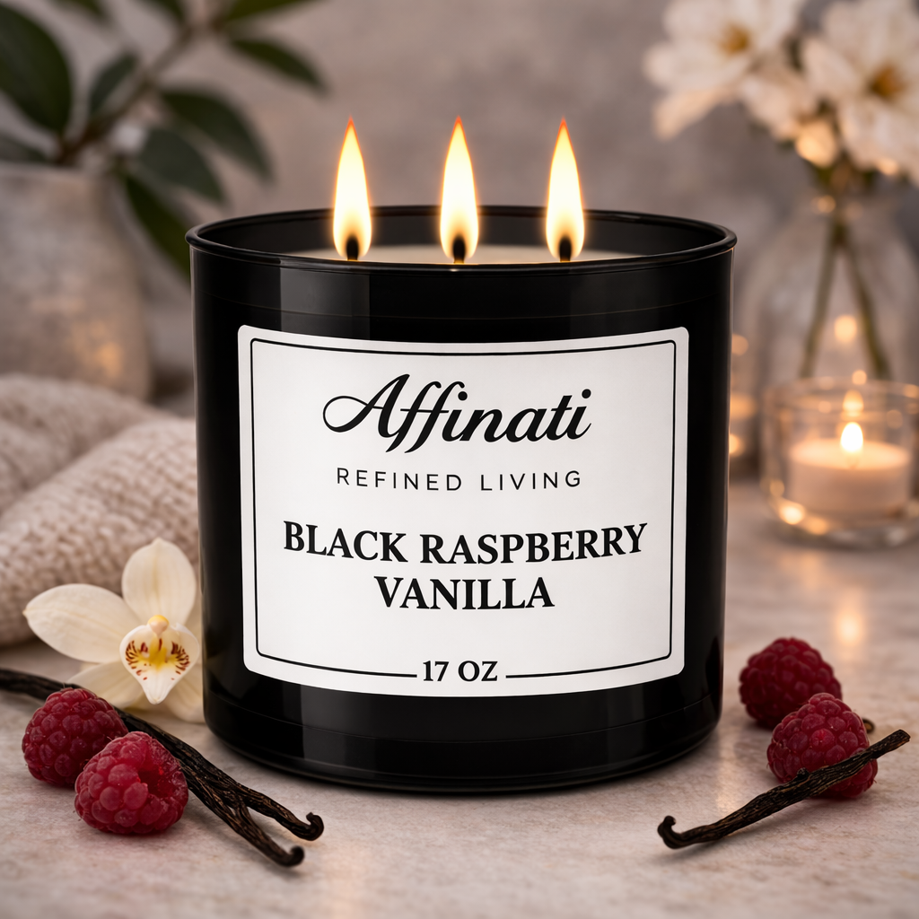 3-Wick Black Raspberry Vanilla Candle