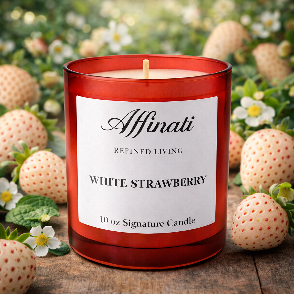 White Strawberry Signature Candle