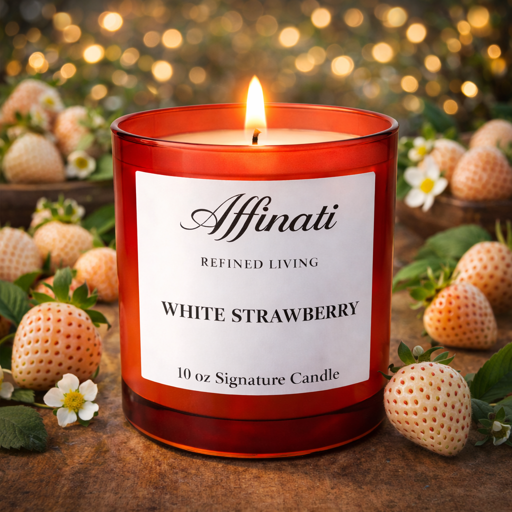 White Strawberry Signature Candle