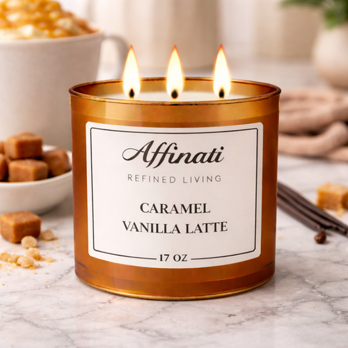 3-Wick Caramel Vanilla Latte Candle