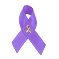 Crohn's Disease Purple Awareness Satin Ribbon Pins