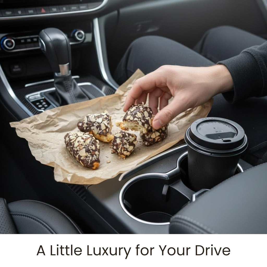 Andy Anand Sugar Free Dark Chocolate Almond Croissants Cake, 10 Pcs - 2 lbs. Handcrafted Guilt-Free Treats with Rich Chocolate Filling Inside and Crunchy Toasted Almond Topping