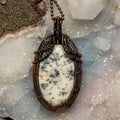 Dendritic Agate Crystal Wire Wrap Pendant #3