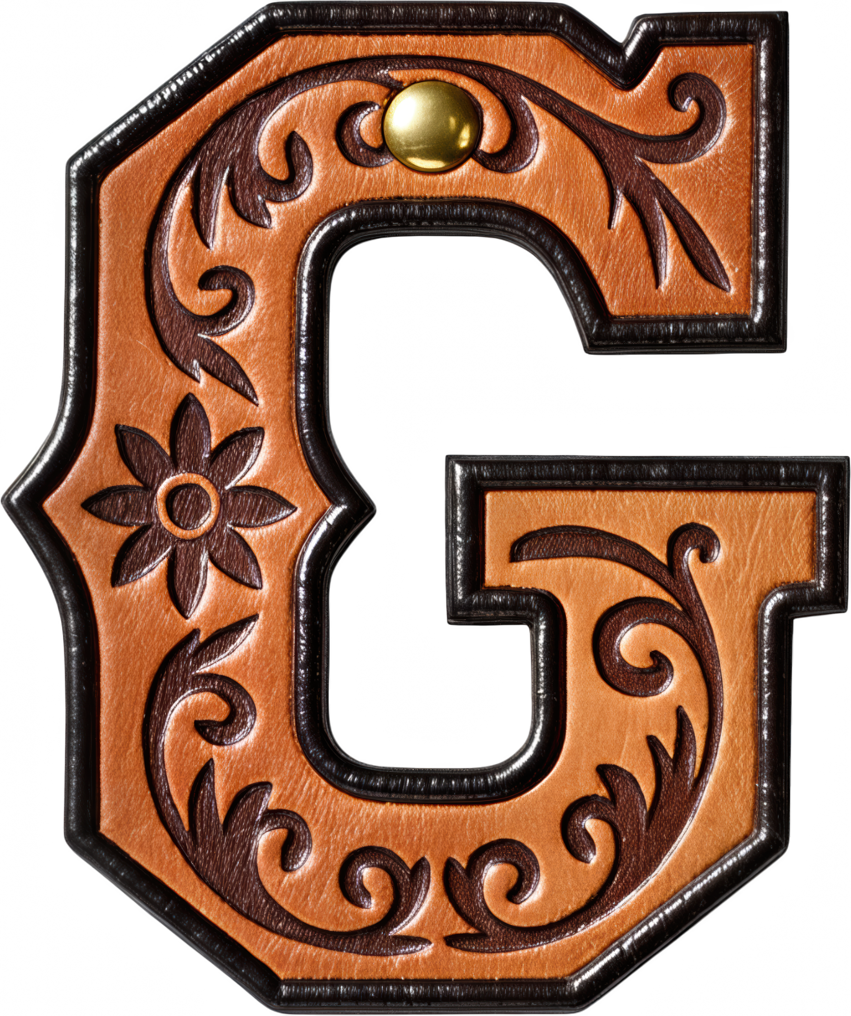 Monogrammed Initial Western Leather Look Saddle Longhorn Cowboy Cowgirl Kitchen Dish Towels Made in America