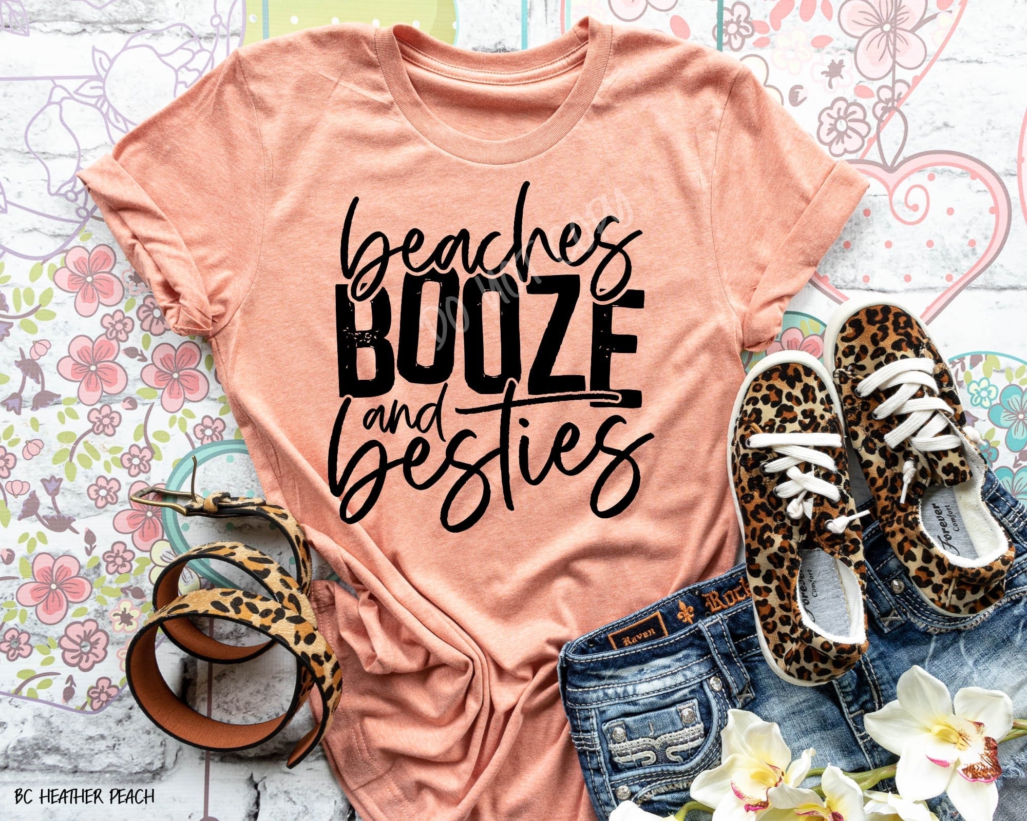 Beaches, Booze And Besties - Tee