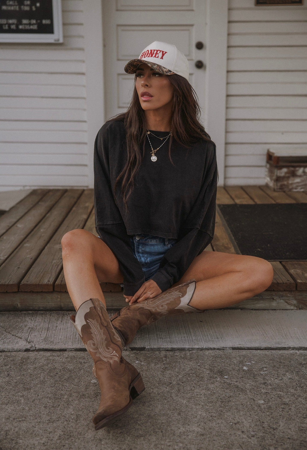Riley Cropped Long Sleeve
