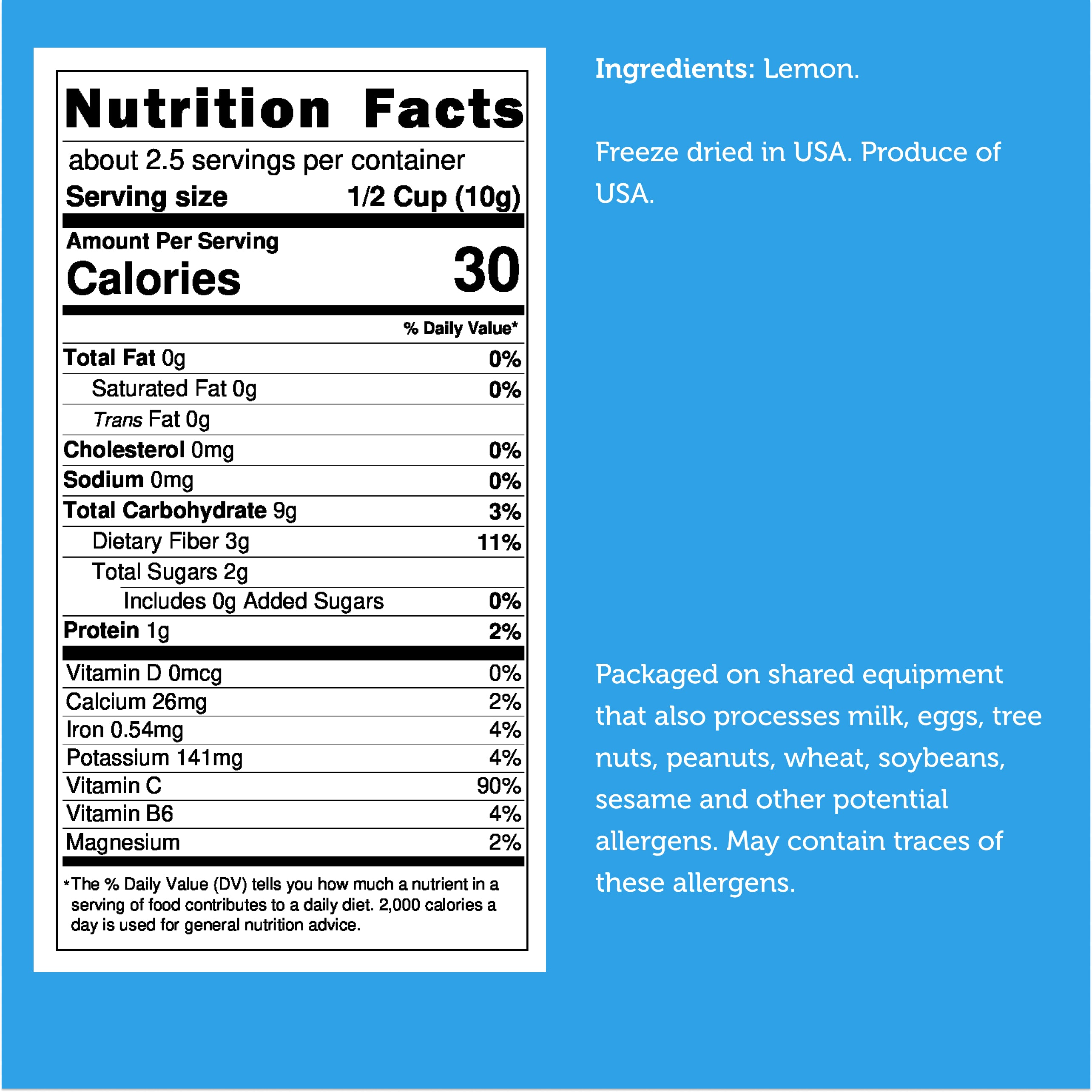 Freeze Dried Lemon Slices