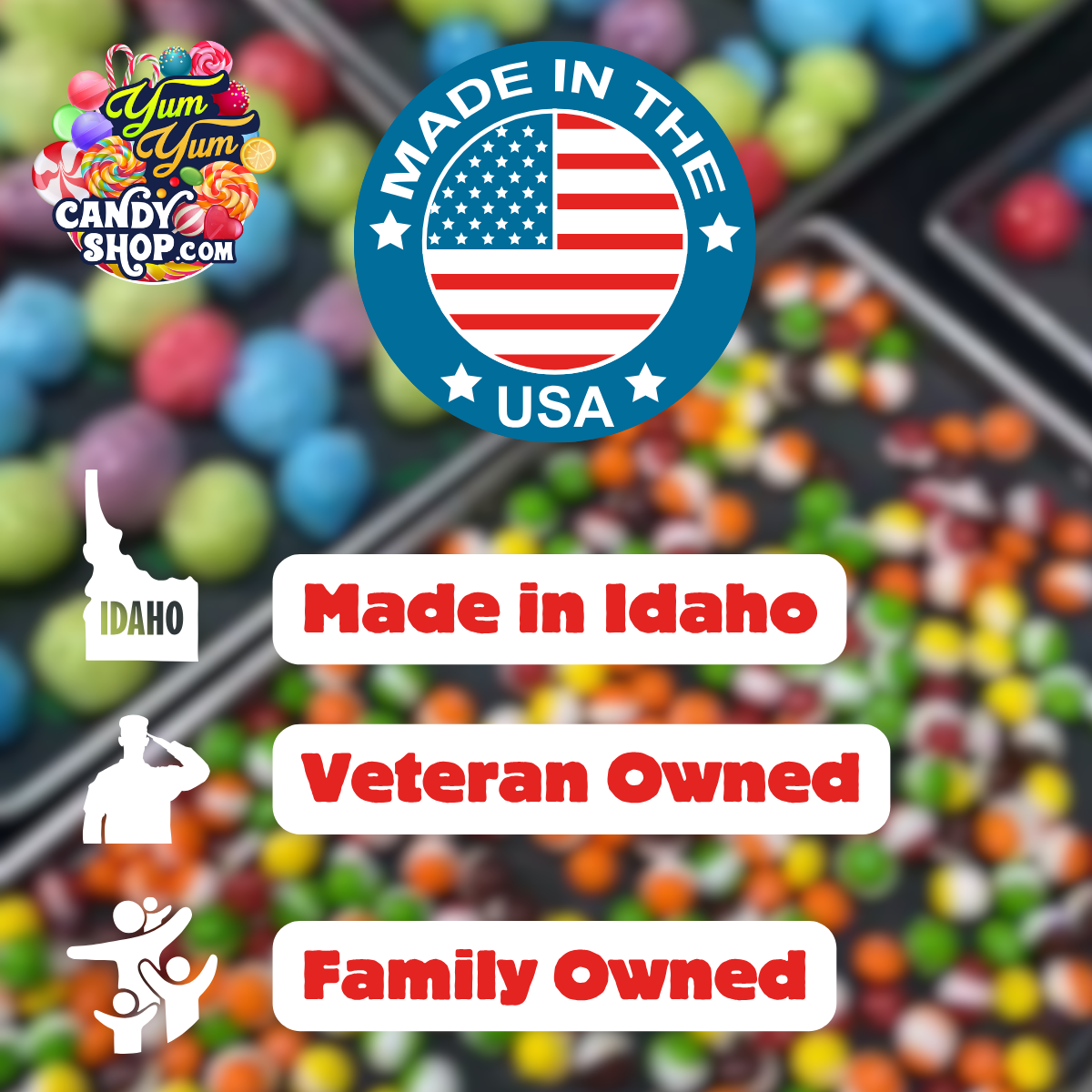 Blue Ultimate Gummy Candy Variety Mix – Pick & Mix Gummies Blend | Yum Yum Candy Shop