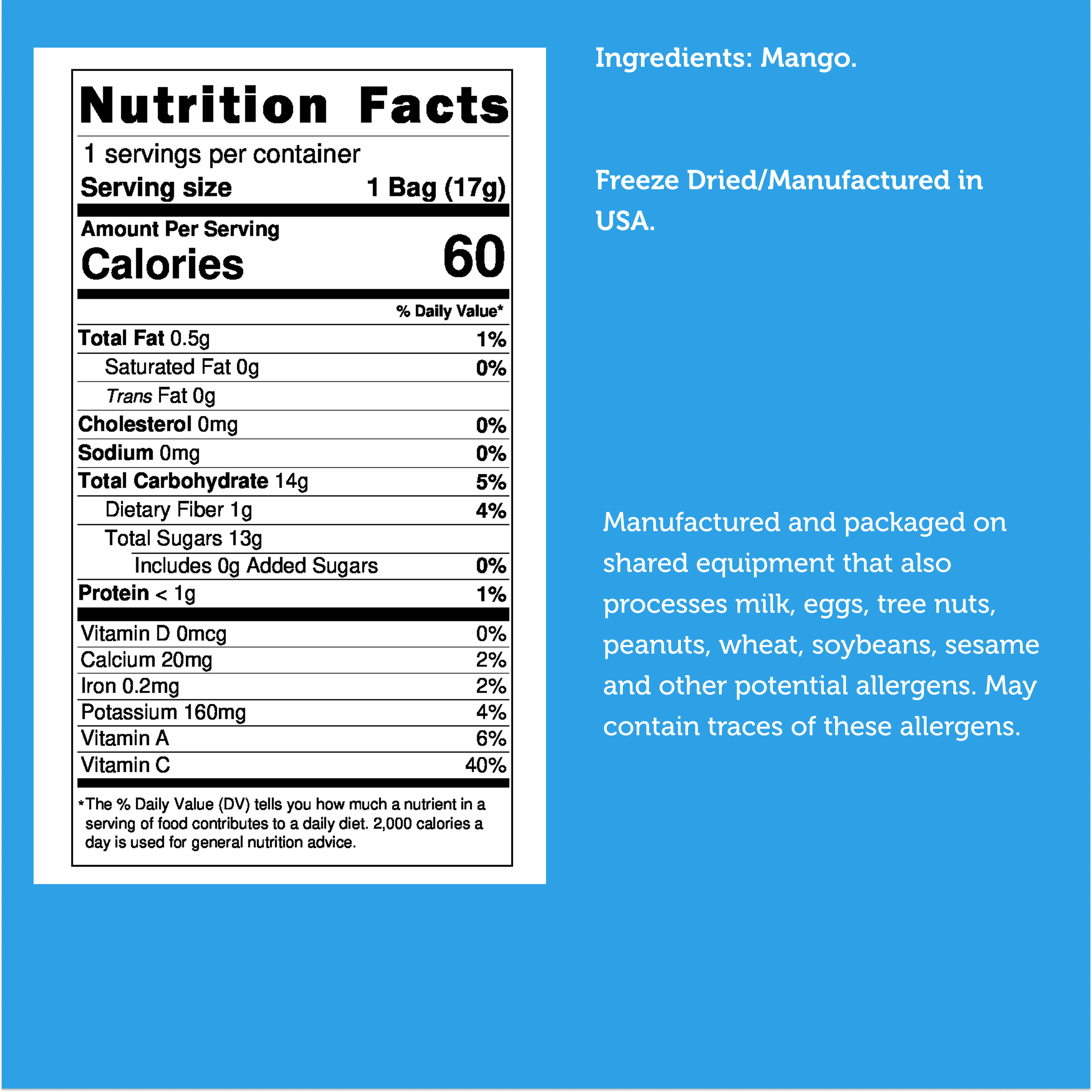 Freeze Dried Mango