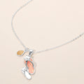 Teardrop Flip Flop Charm Pendant Necklace
