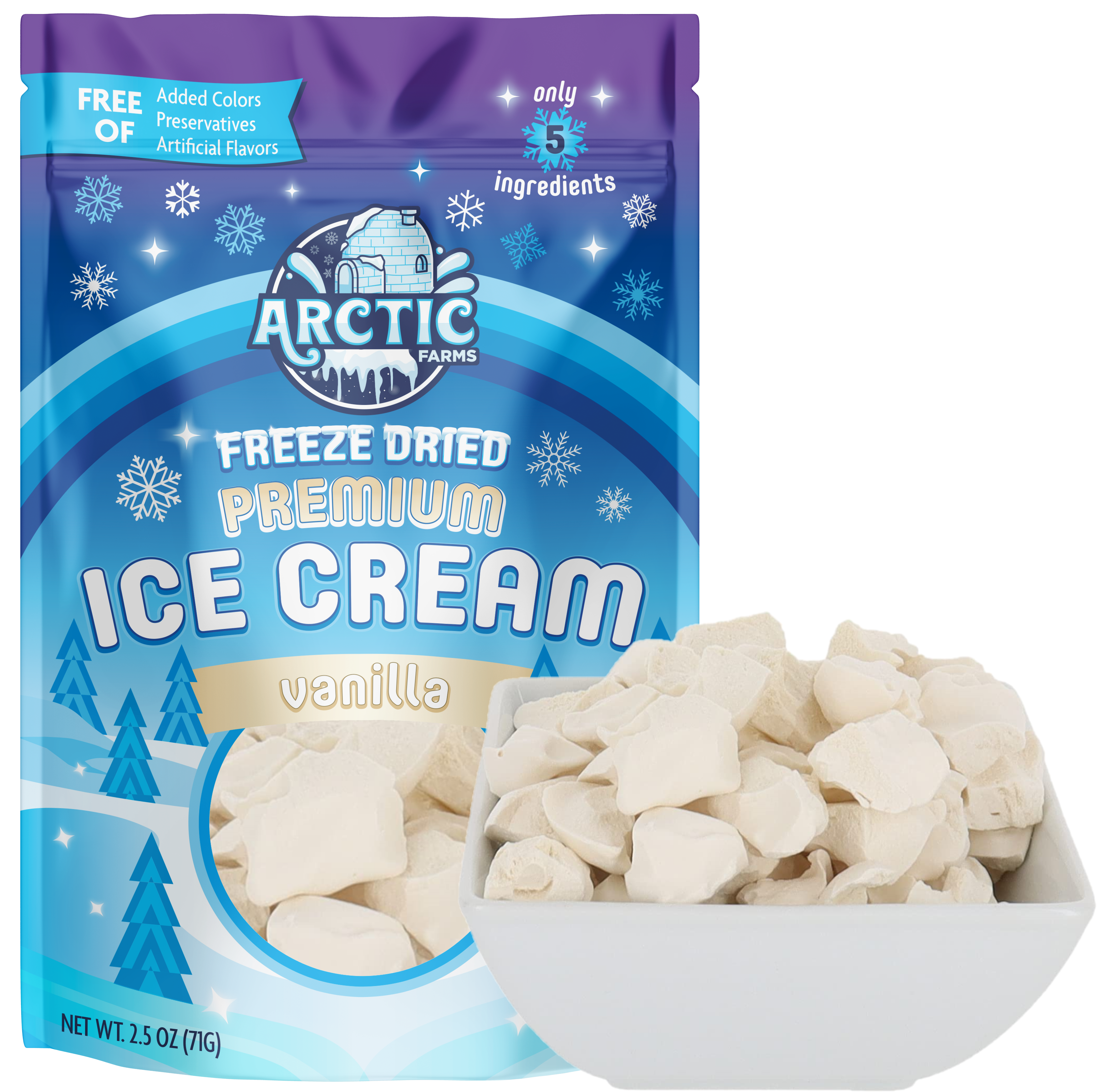 PREMIUM Freeze Dried Ice Cream * Only 5 Ingredients * Neapolitan