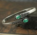 Adjustable Women's Bracelet with Green Agate