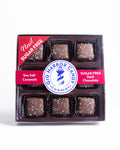 SUGAR FREE DARK CHOCOLATE SEA SALT CARAMELS, 9pc