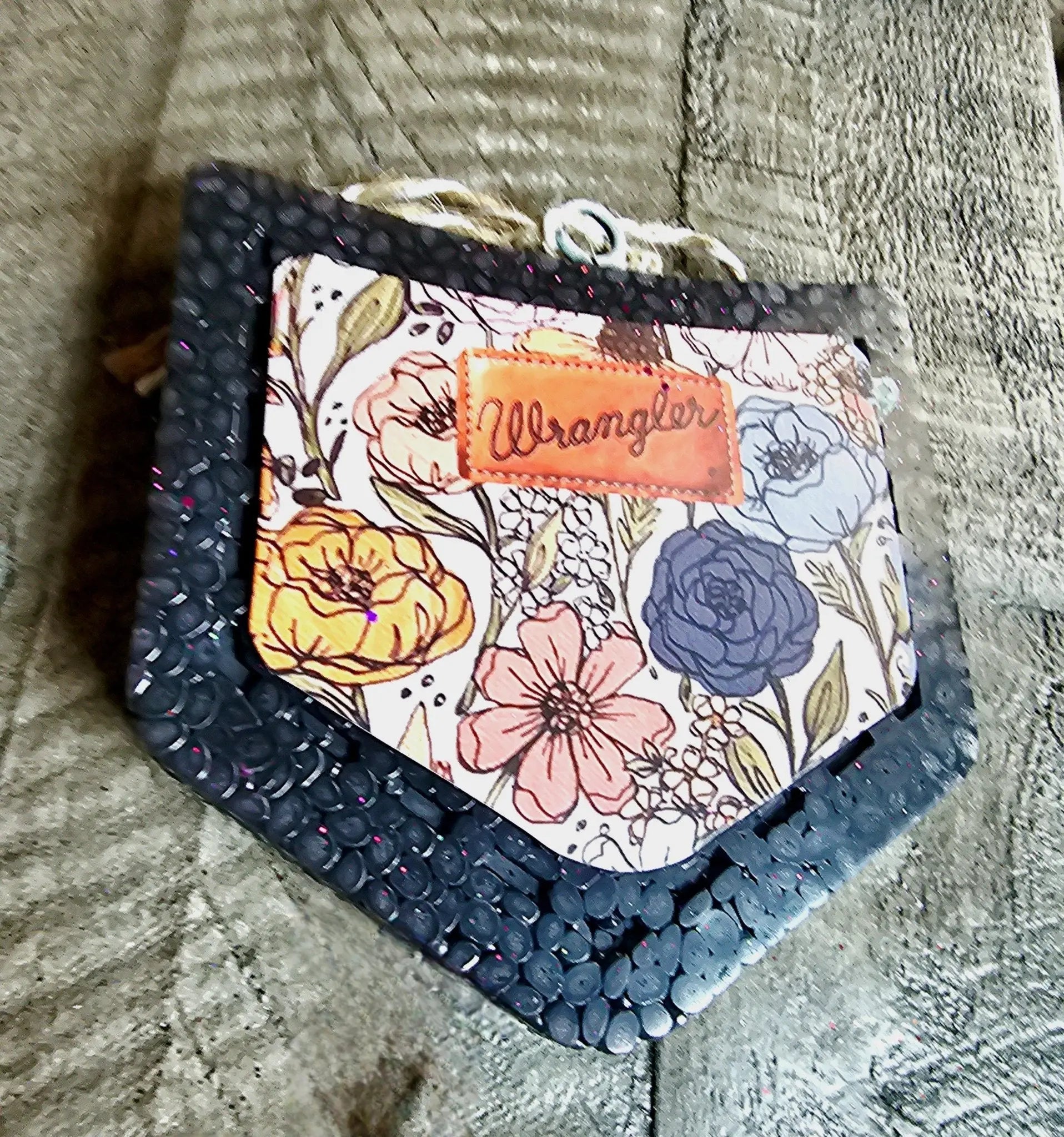 Wrangler Jeans Pocket Car Freshie – Handmade Western Aroma Bead Air Freshener
