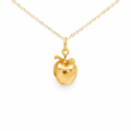 Tiny Apple Charm Necklace - 14k Gold Filled Jewelry - Handmade Necklace - Teacher Gift