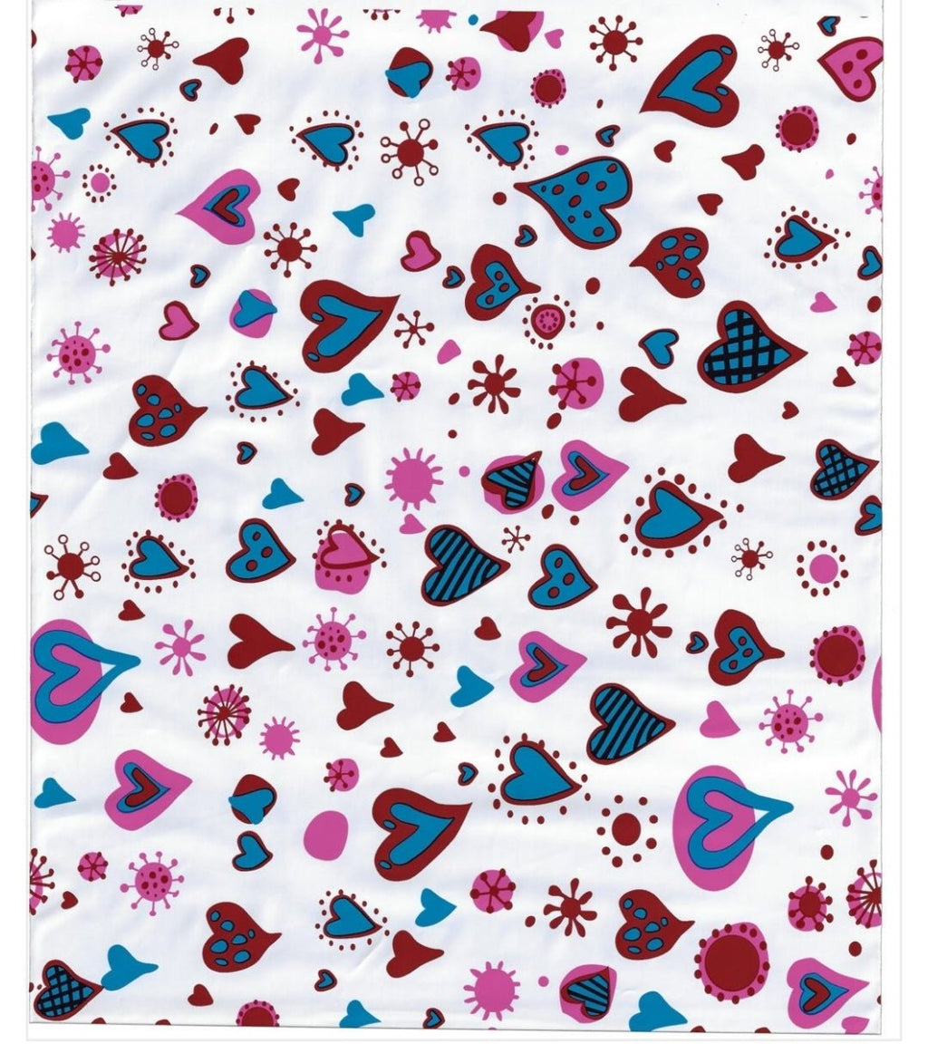 Blue Heart Colorful Poly Mailers Size 10x13 Shipping Bags