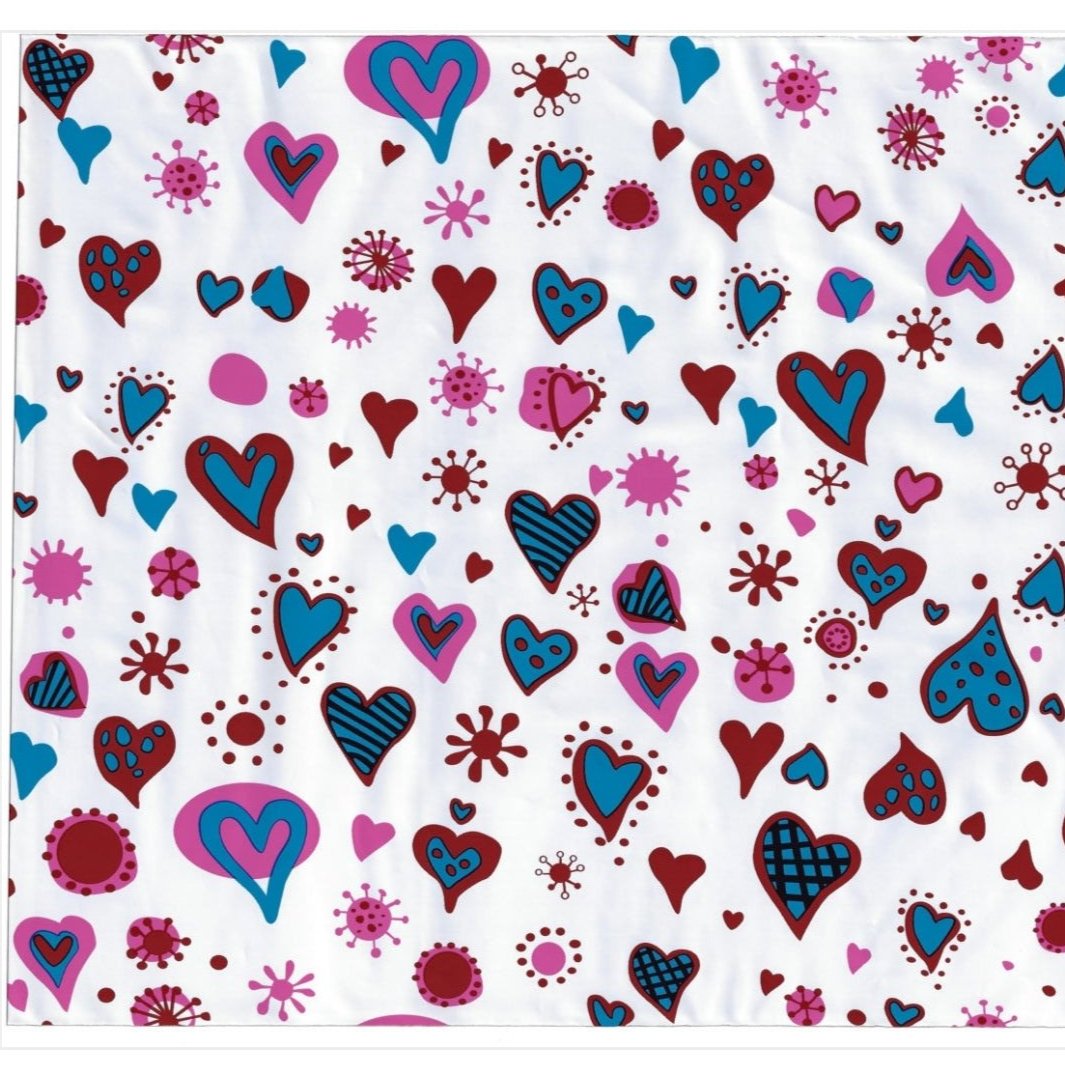 Blue Heart Colorful Poly Mailers Size 10x13 Shipping Bags