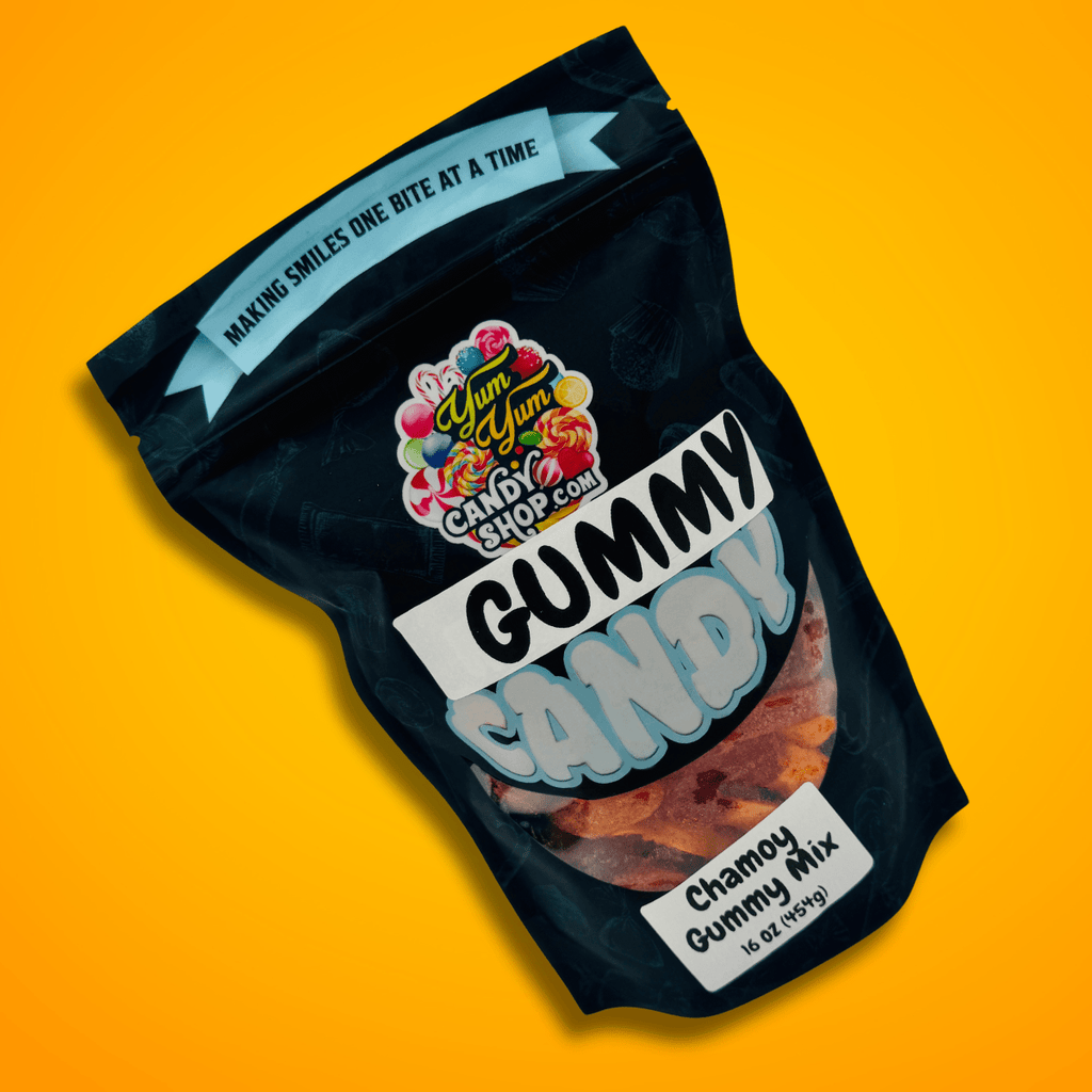 Chamoy Gummy Mix – Worms, Rings & Bears | Sweet, Spicy Chili Lime Dulces | Yum Yum Candy Shop