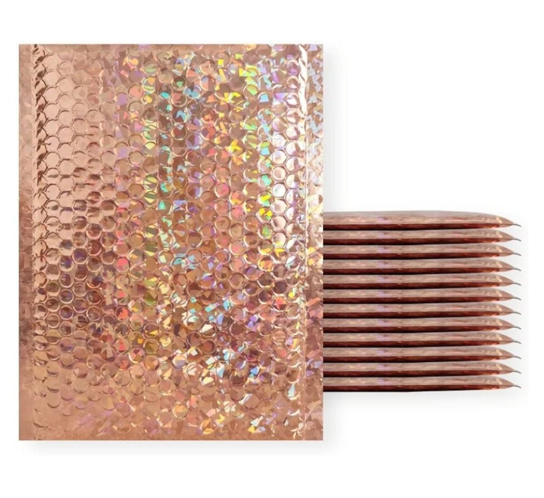 Champagne Metallic Bubble Mailers Size 5x9 Padded Shipping Bags