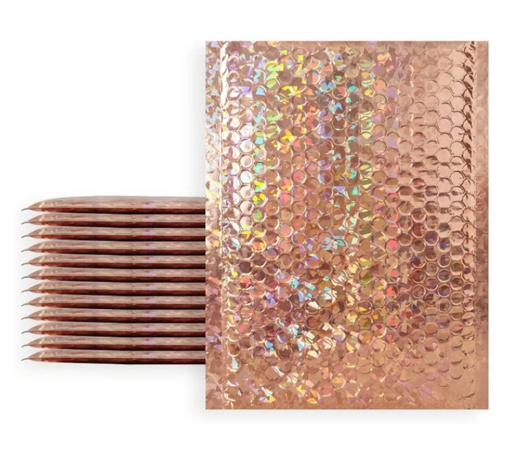 Champagne Metallic Bubble Mailers Size 5x9 Padded Shipping Bags