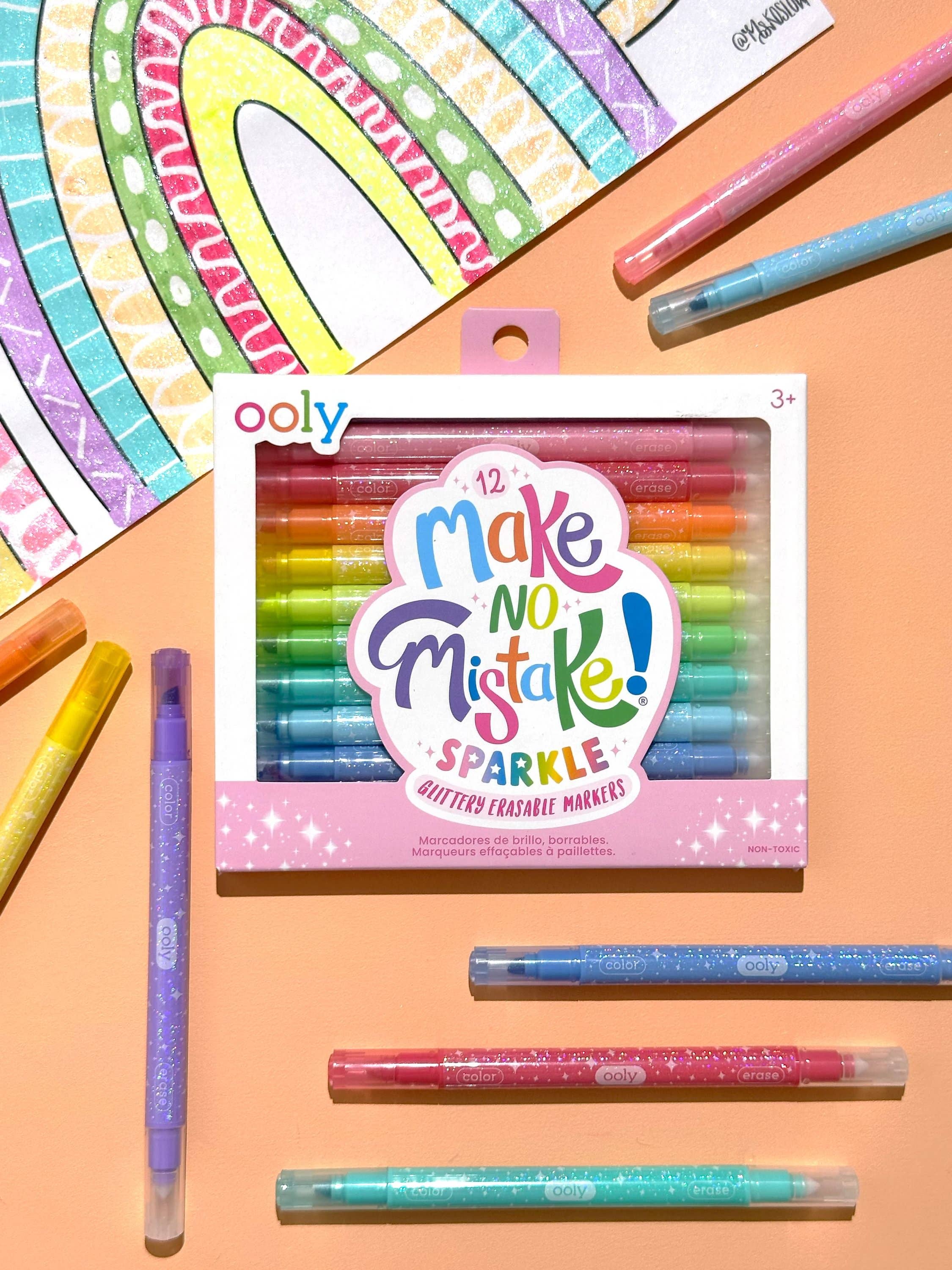 Make no Mistake!: Glittery Erasable Markers