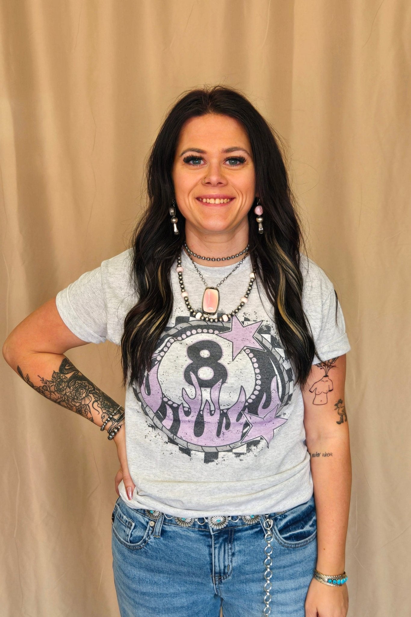 Flaming 8 Ball T-shirt