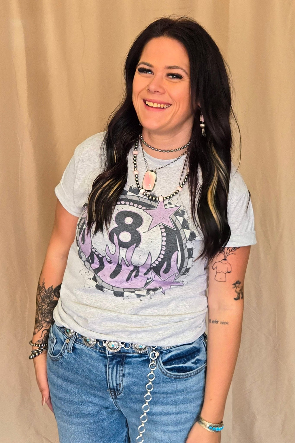 Flaming 8 Ball T-shirt