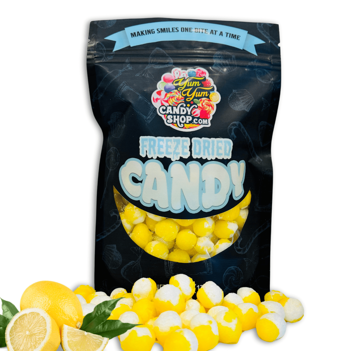 Freeze Dried Lemon Balls - Candy Snack | Yum Yum Candy Shop